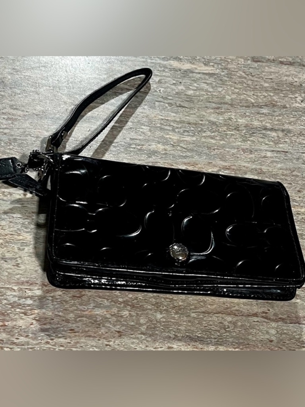 Coach Black Wristlet